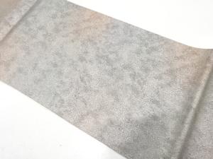 銀糸　暈し柄織り出し　全通袋帯